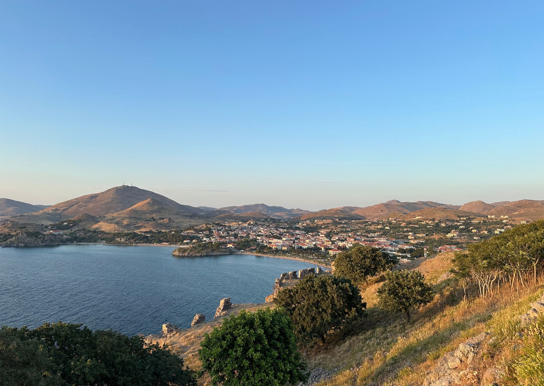 kastro limnos, κάστρο μύρινας